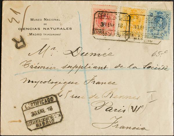 0000040320 - Spain. Alfonso XIII Registered Mail