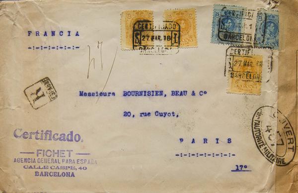 0000040324 - Spain. Alfonso XIII Registered Mail