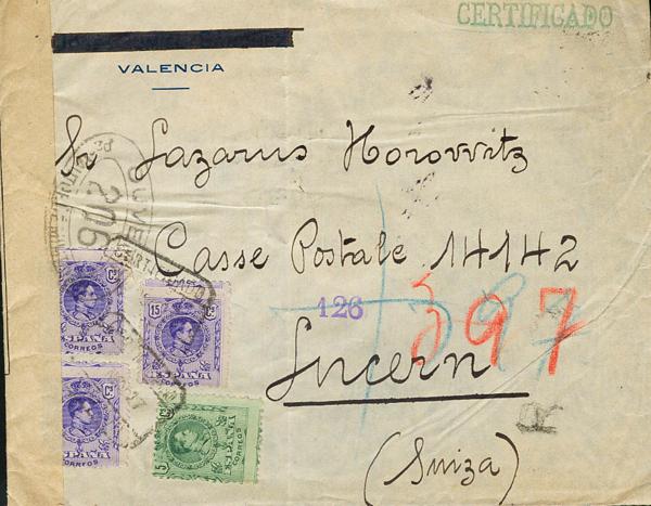 0000041860 - España. Alfonso XIII Correo Certificado