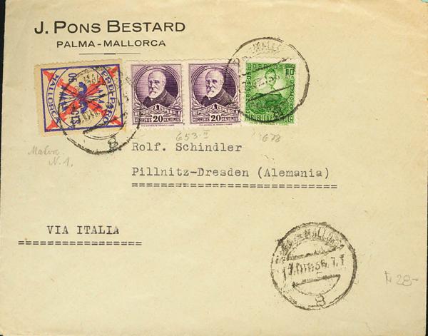 0000044960 - Balearic Islands. Postal History