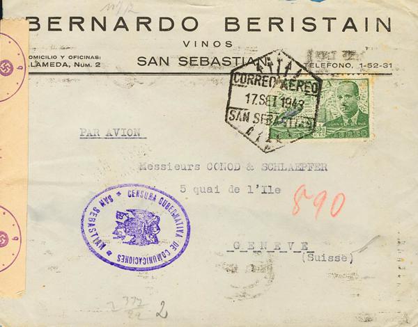 0000045124 - Basque Country. Postal History