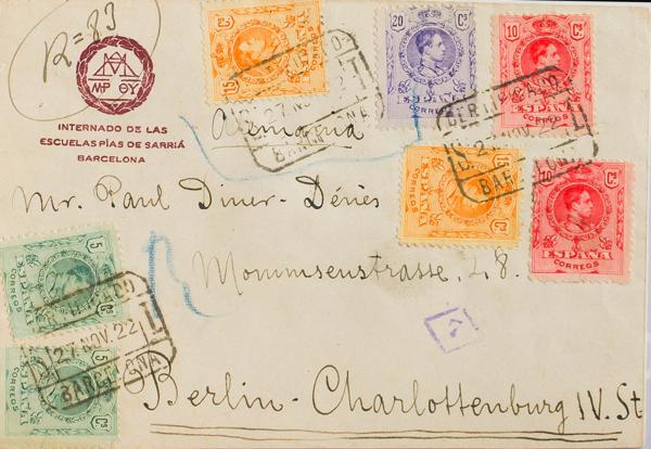 0000046153 - Spain. Alfonso XIII Registered Mail
