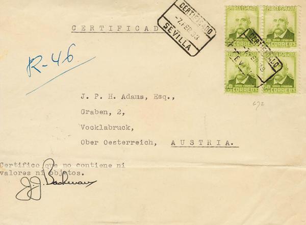 0000053494 - Andalusia. Postal History