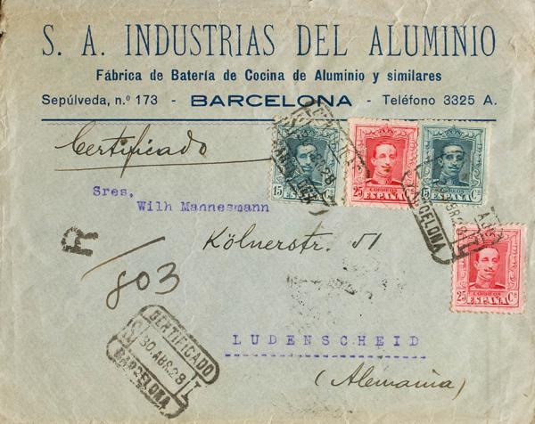 0000055351 - Cataluña. Historia Postal