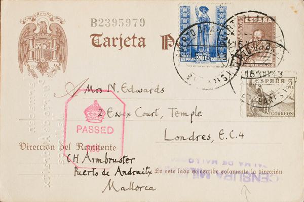 0000055641 - Balearic Islands. Postal History