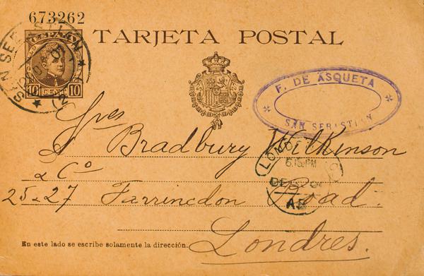 0000055659 - Basque Country. Postal History