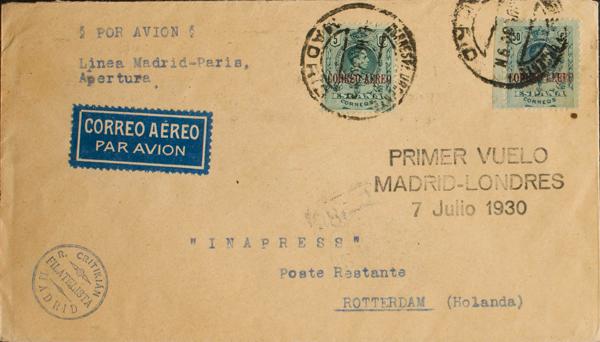 0000057356 - España. Alfonso XIII Correo Aéreo