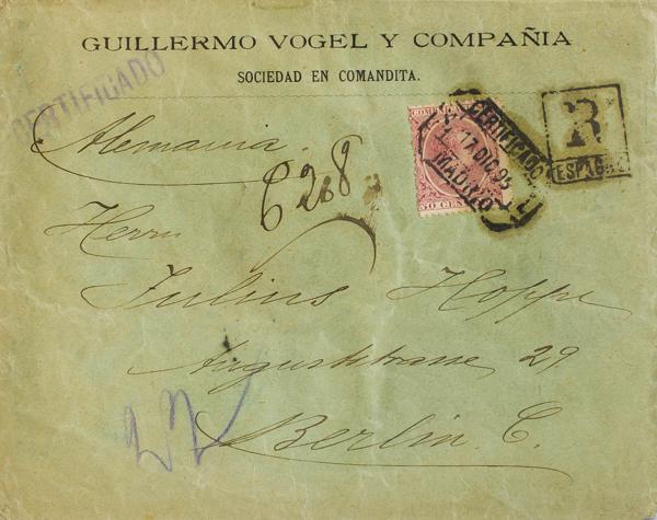 0000060650 - Spain. Alfonso XIII Registered Mail
