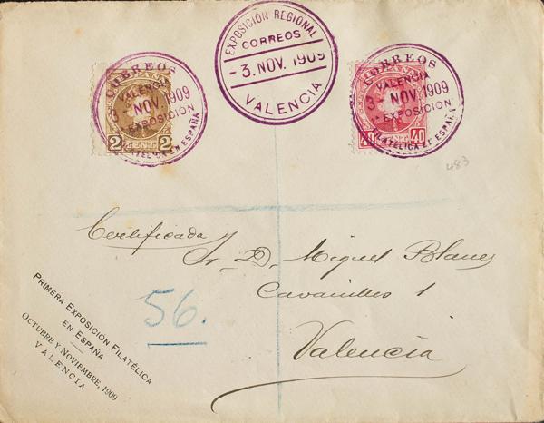 0000062087 - Spain. Alfonso XIII Registered Mail