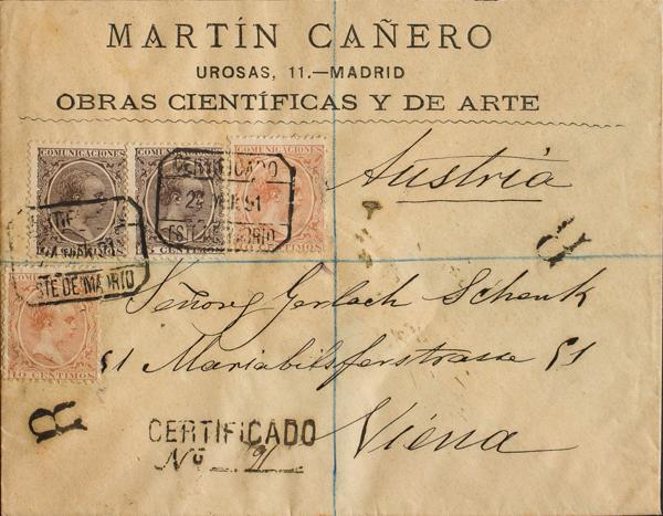 0000062922 - España. Alfonso XIII Correo Certificado