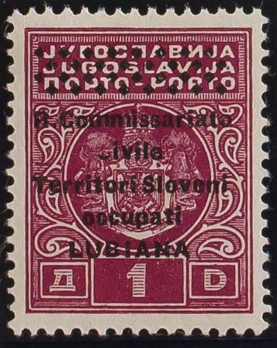 0000063202 - Lubiana-Eslovenia (Ocupación Italiana). Tasas