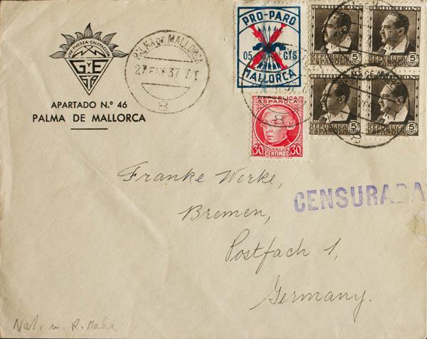 0000064088 - Balearic Islands. Postal History