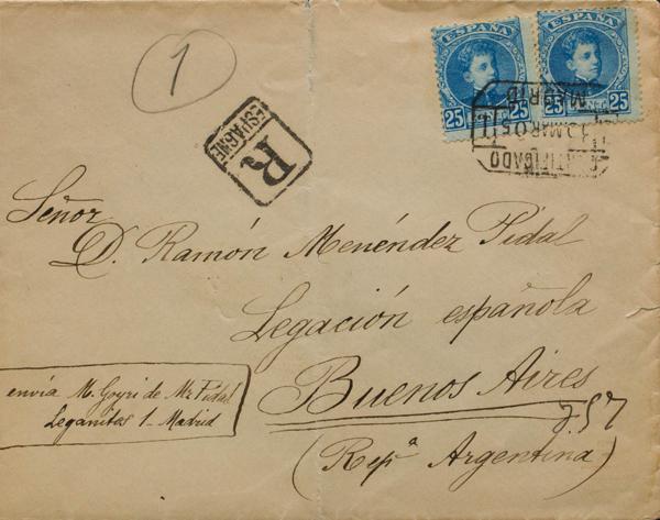 0000064317 - Spain. Alfonso XIII Registered Mail