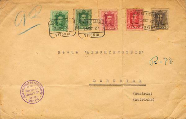 0000071397 - Spain. Alfonso XIII Registered Mail