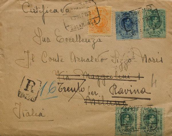 0000072150 - Spain. Alfonso XIII Registered Mail