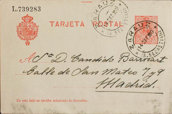 0000073709 - País Vasco. Historia Postal