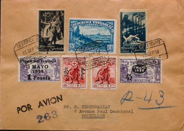 0000074585 - Spain. Spanish Republic Registered Mail