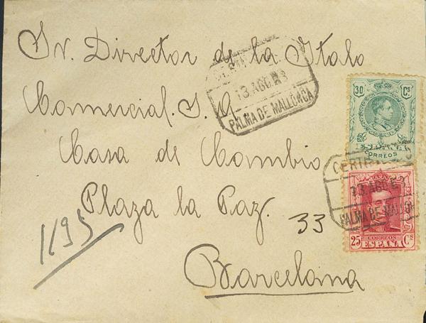 0000075860 - Spain. Alfonso XIII Registered Mail