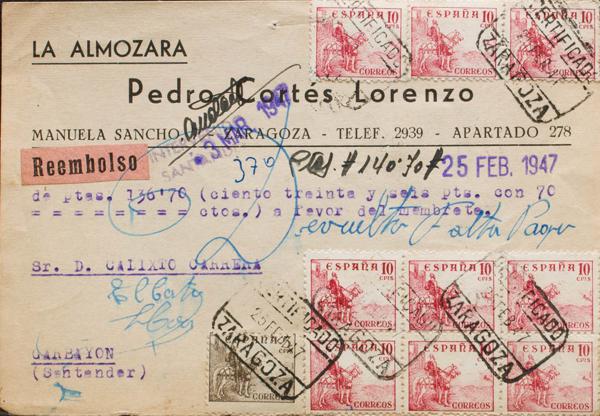0000077102 - Aragon. Postal History