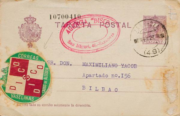 0000077104 - Aragon. Postal History