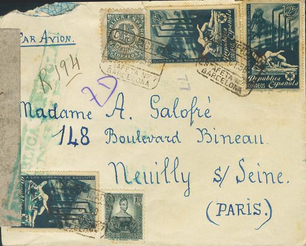 0000078353 - Spain. Spanish Republic Registered Mail