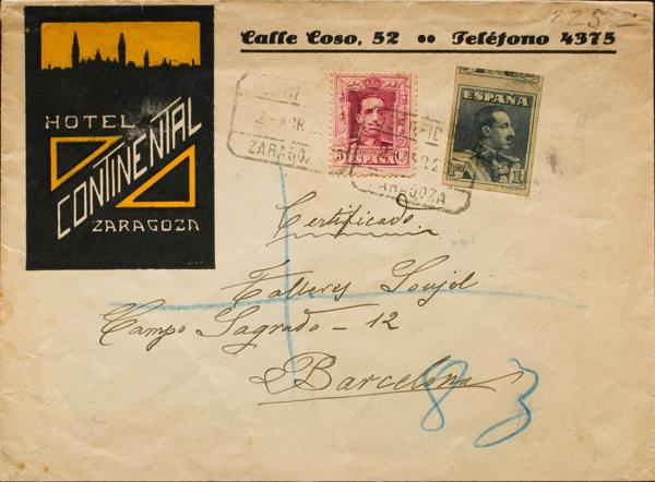 0000079825 - Spain. Alfonso XIII Registered Mail