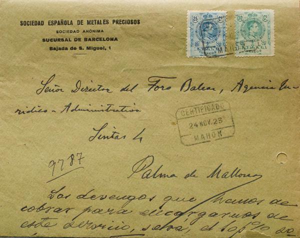 0000089393 - Balearic Islands. Postal History