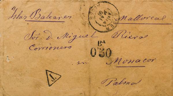 0000089398 - Balearic Islands. Postal History