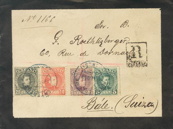 0000095182 - Spain. Alfonso XIII Registered Mail