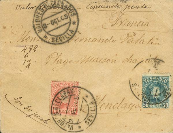 0000095696 - España. Alfonso XIII Correo Certificado
