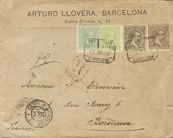 0000101408 - Spain. Alfonso XIII Registered Mail