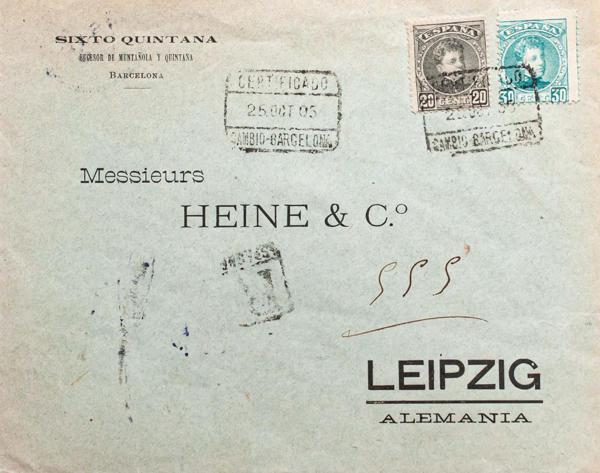 0000111092 - Spain. Alfonso XIII Registered Mail