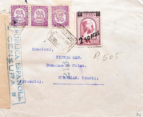 0000115434 - España. República Española Correo Certificado