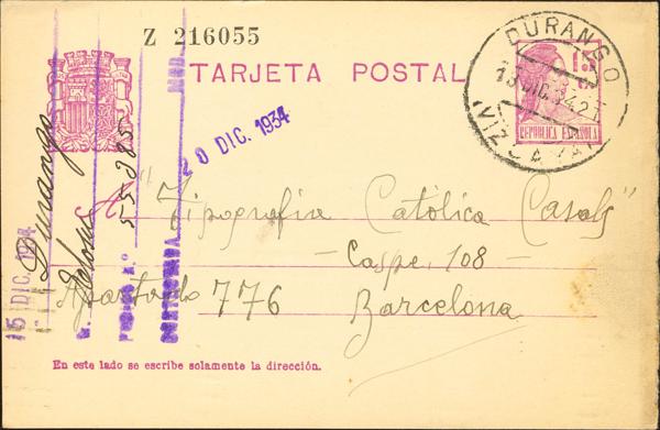 0000117109 - Basque Country. Postal History