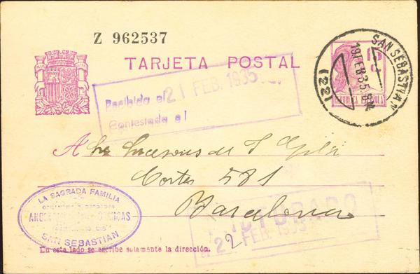 0000117114 - Basque Country. Postal History