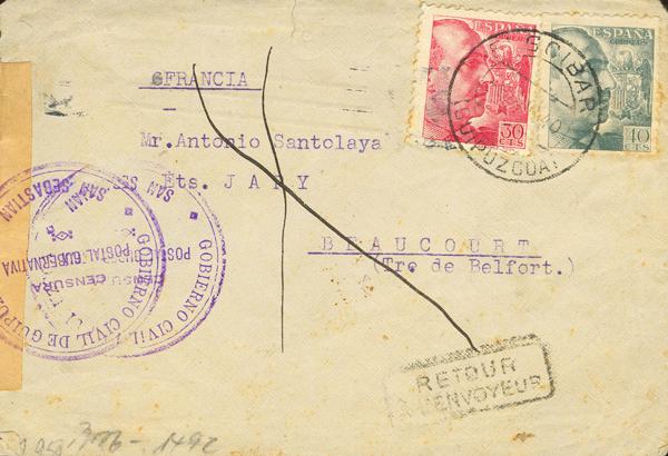 0000117157 - Basque Country. Postal History